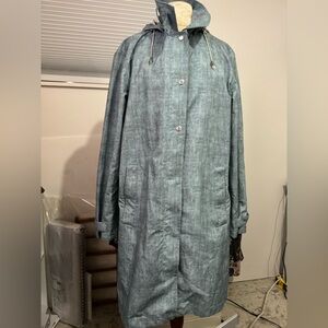 Ilse Jacobsen Gray/blue raincoat